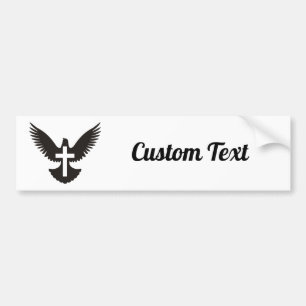 Dove with Cross Bumper Sticker