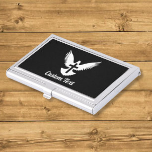 Dove with Cross Case For Business Cards