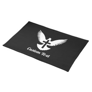 Dove with Cross Cloth Placemat