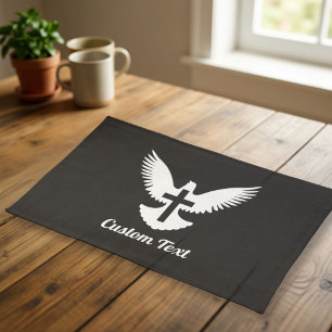 Dove with Cross Cloth Placemat