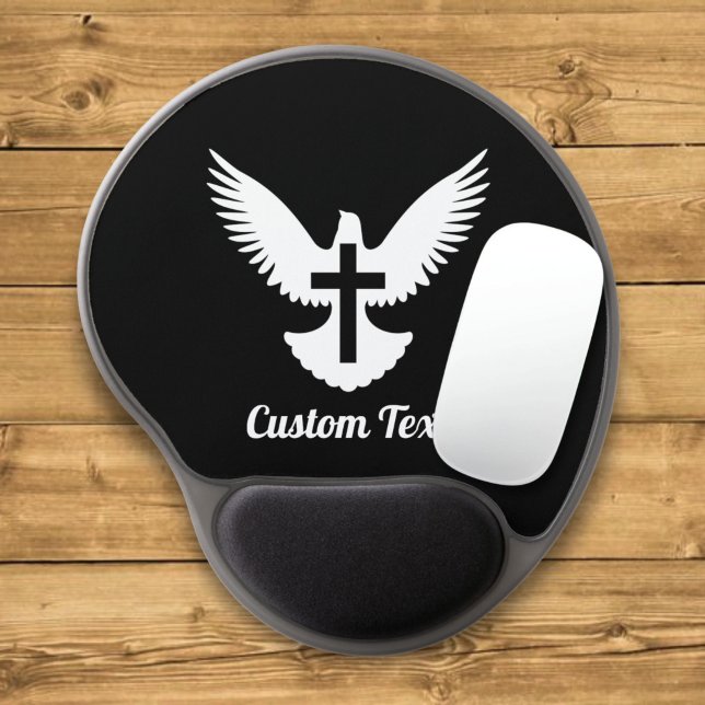 Dove with Cross Gel Mouse Pad (Creator Uploaded)