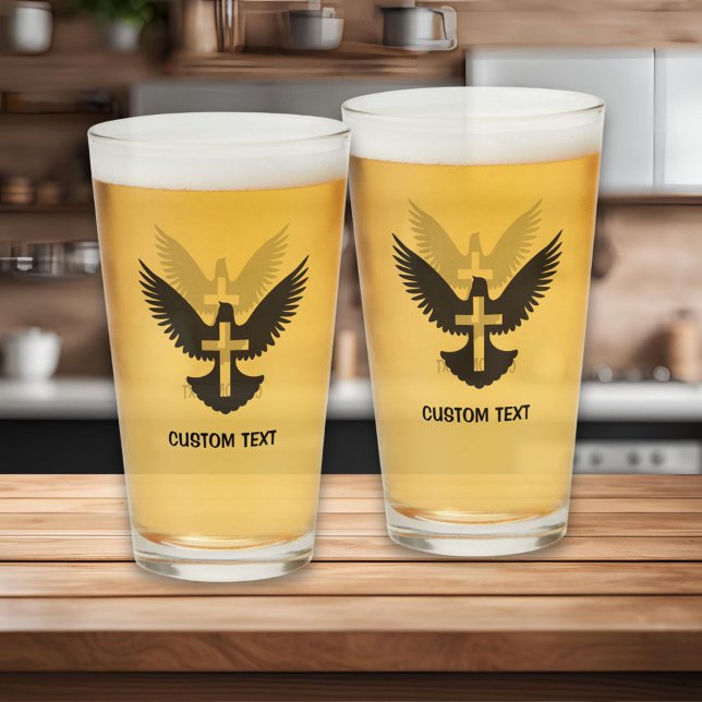 Dove with Cross Glass (Creator Uploaded)