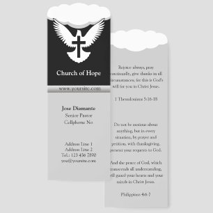 Dove with Cross Gray Bookmarks