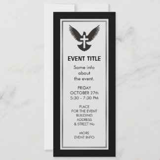 Dove with Cross Invitation
