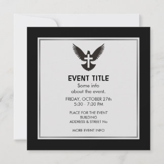Dove with Cross Invitation