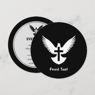 Dove with Cross Invitation