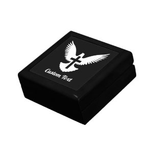 Dove with Cross Keepsake Box