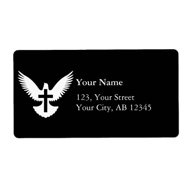 Dove with Cross Label (Front)
