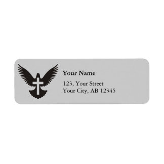 Dove with Cross Label