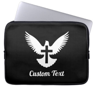 Dove with Cross Laptop Sleeve