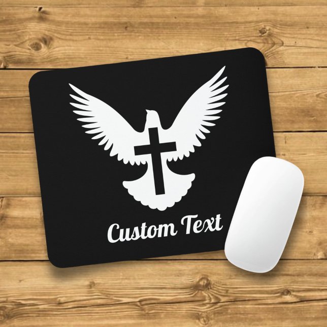 Dove with Cross Mouse Pad (Creator Uploaded)