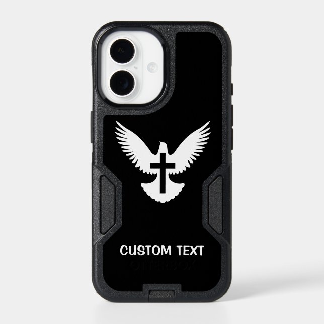 Dove with Cross Otterbox iPhone Case (Back)