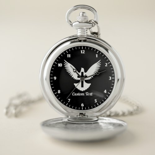 Dove with Cross Pocket Watch