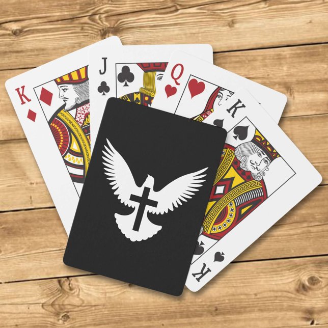 Dove with Cross Poker Cards (Creator Uploaded)