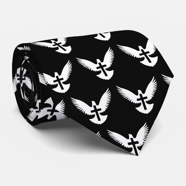 Dove with Cross Tie (Rolled)