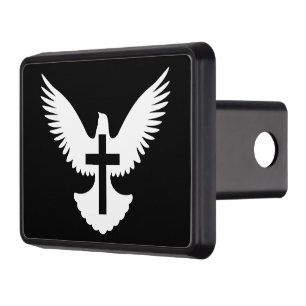 Dove with Cross Trailer Hitch Cover
