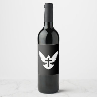 Dove with Cross Wine Label