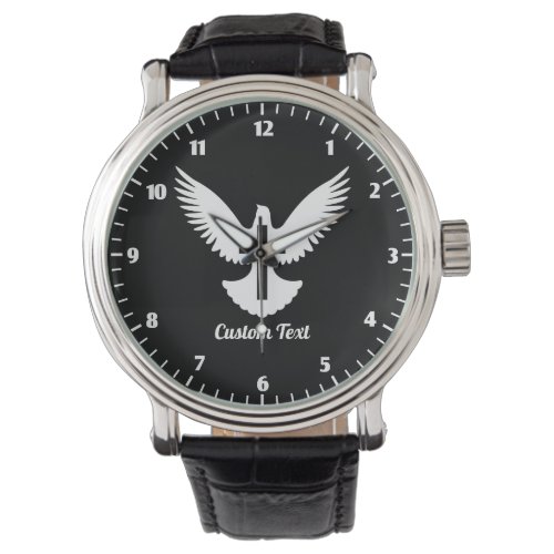 Dove with Cross Wrist Watch