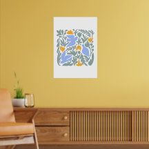 Dove with Flowers in folk style | Modern Shapes