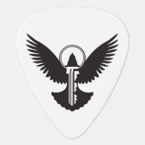 Dove with Key Guitar Pick