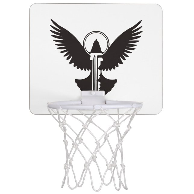 Dove with Key Mini Basketball Hoop (Front)