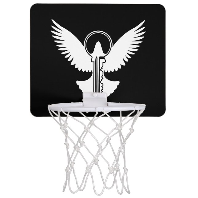 Dove with Key Mini Basketball Hoop (Front)