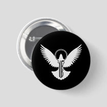 Dove with Key Pinback Button