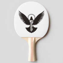 Dove with Key Ping Pong Paddle