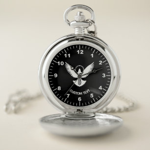 Dove with Key Pocket Watch