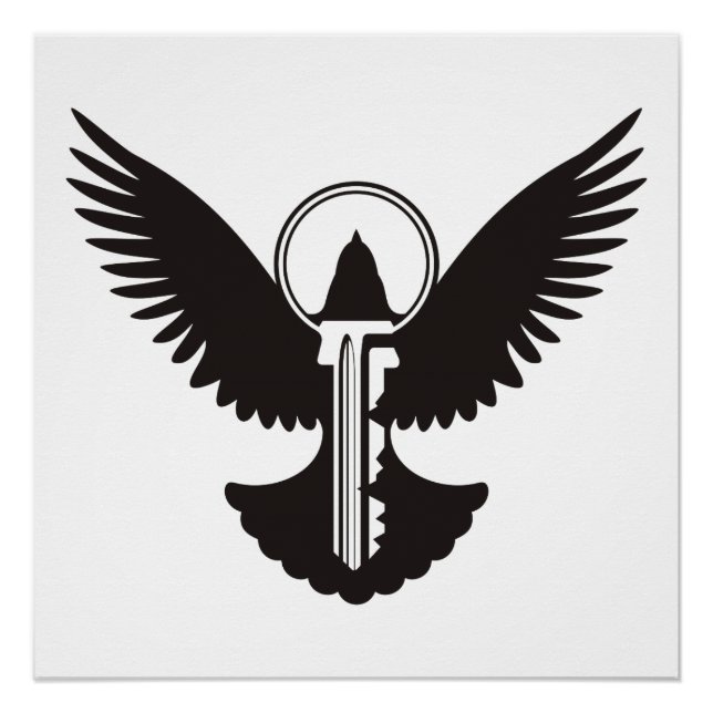 Dove with Key Poster (Front)