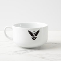 Dove with Key Soup Mug