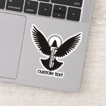 Dove with Key Sticker