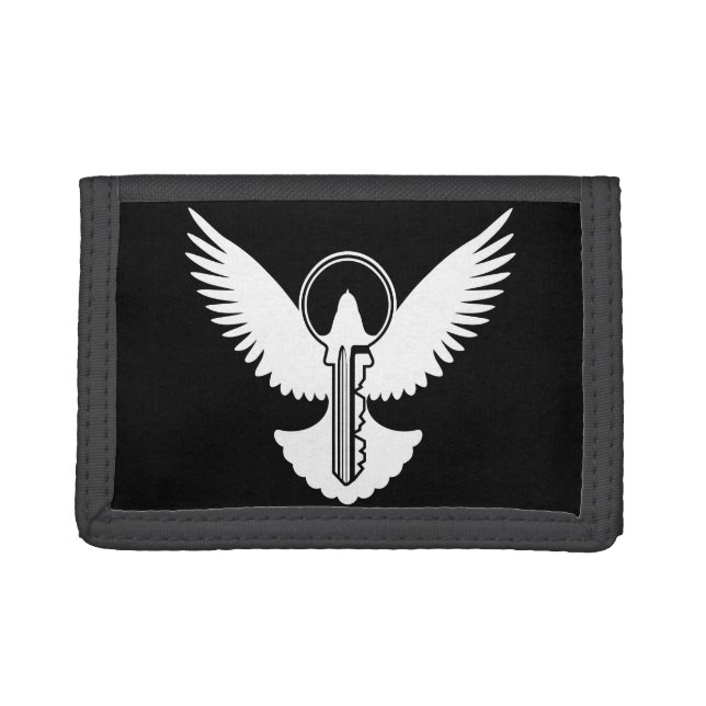 Dove with Key Trifold Wallet (Front)