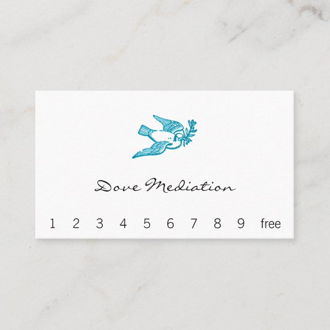 Dove with Olive Branch Business Card (Front)