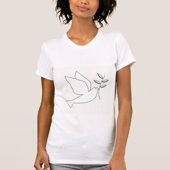 Dove with Olive Branch T-Shirt (Front)