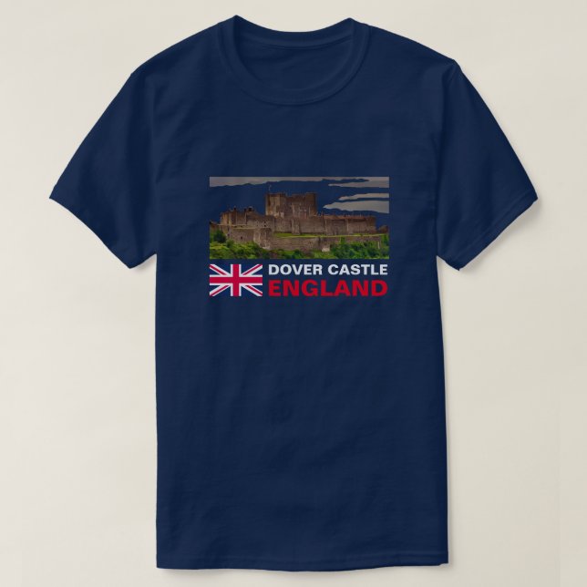 DOVER CASTLE, ENGLAND T-Shirt (Design Front)