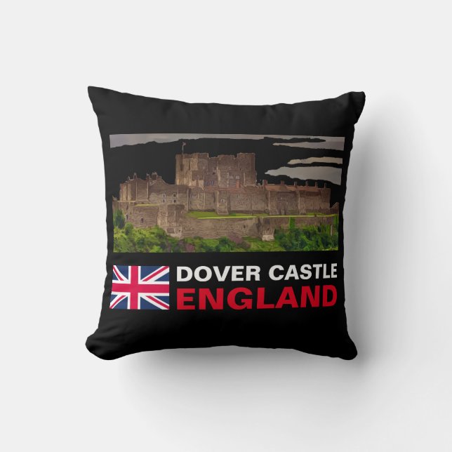 DOVER CASTLE, WALES THROW PILLOW (Front)