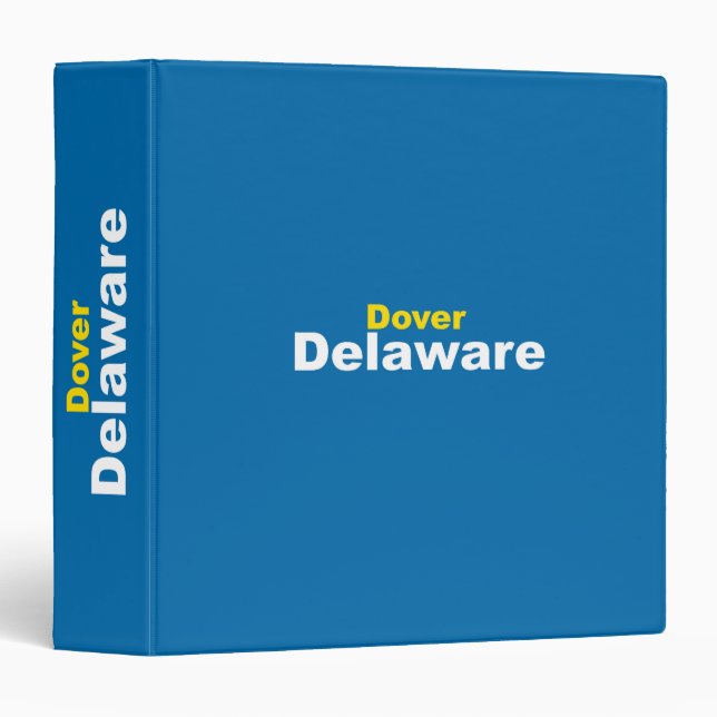 Dover, Delaware Binder (Front/Spine)
