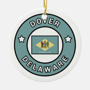 Dover Delaware Ceramic Ornament