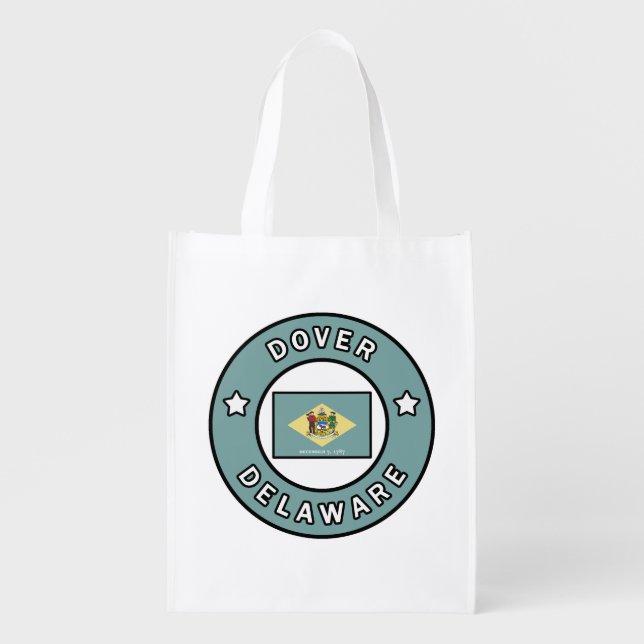Dover Delaware Grocery Bag (Front)