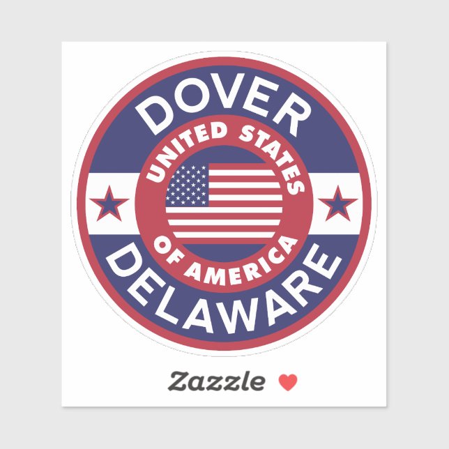 DOVER, Delaware Sticker (Sheet)