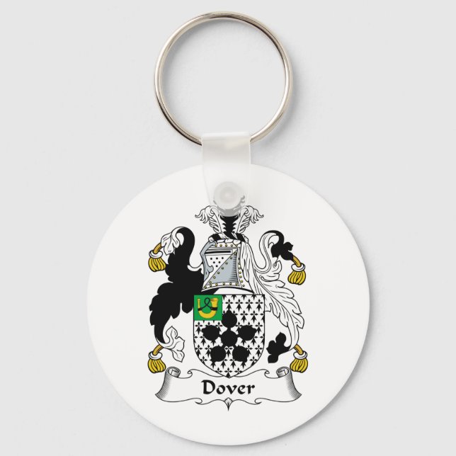 Dover Family Crest Keychain (Front)