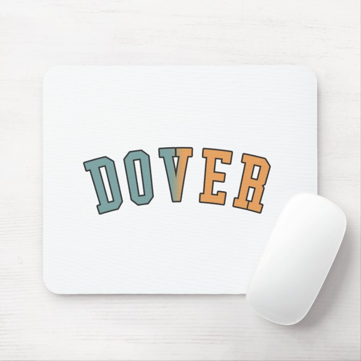 Dover in Delaware State Flag Colors Mousepad