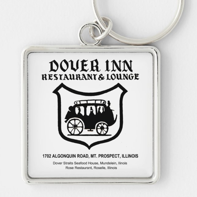 Dover Inn Restaurant, Mt. Prospect, IL Keychain (Front)