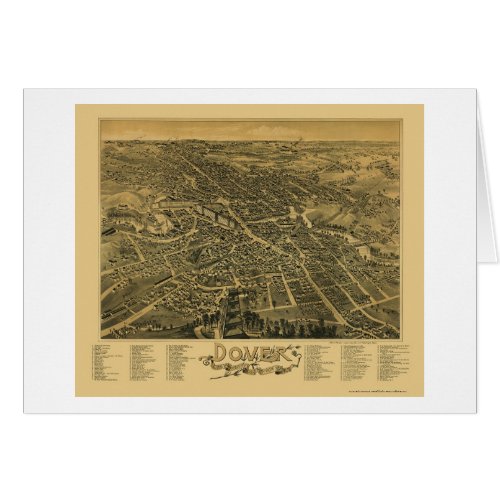 Dover NH Panoramic Map _ 1888