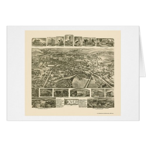 Dover NJ Panoramic Map _ 1903