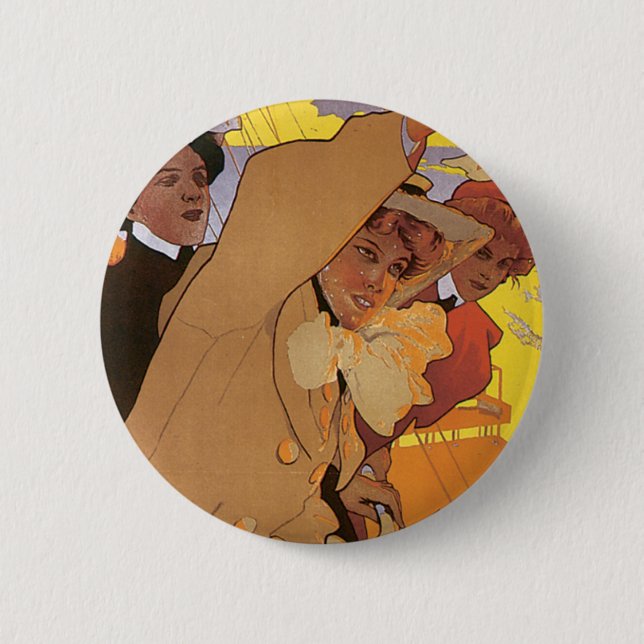 Dover-Ostend Line Pinback Button (Front)