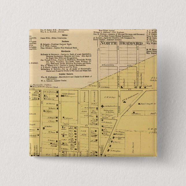 Dover Pinback Button (Front)