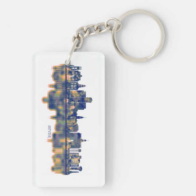 Dover Skyline Keychain (Back)