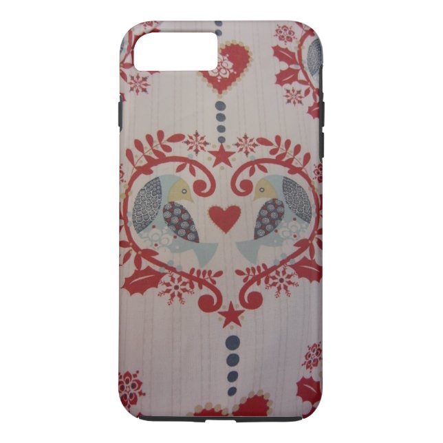 Doves and Hearts -- Pennsylvania Dutch Style Case-Mate iPhone Case (Back)